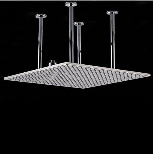 Plafonnier de douche haut de gamme en laiton chromé avec LED