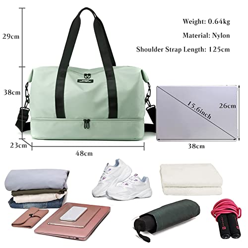 Travel Duffel Bag for Women and Men Foldable Weekender Overnight Bag3