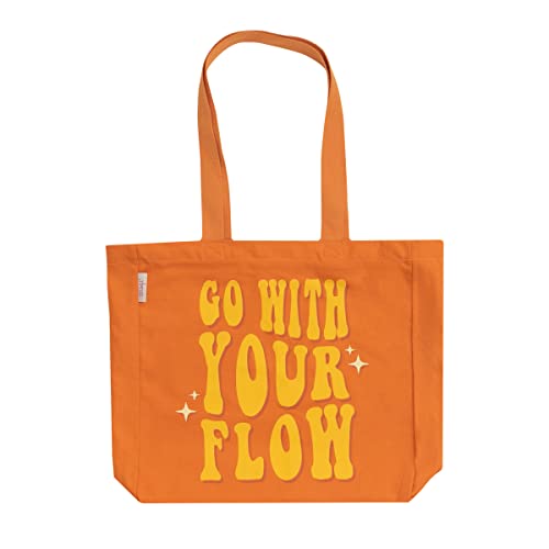 Mr. Wonderful Cloth Bag - Go with your flow, Orange