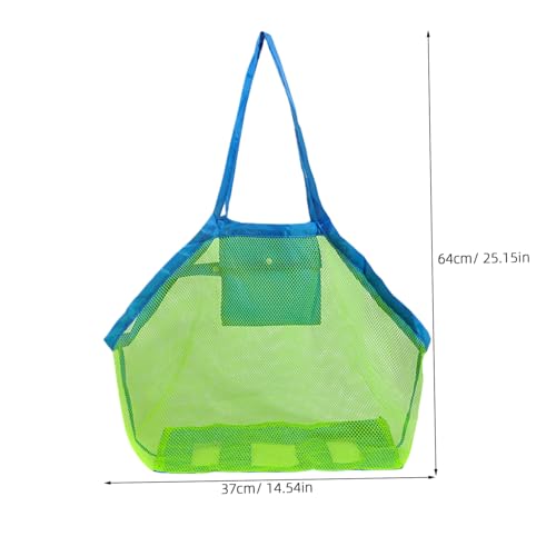 PRETYZOOM Large Capacity Mesh Tote Bag for Beach Dacron and Oxford Storage Pouch with Handle Portable Outdoor Organizer for Boys3
