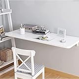 Klappschreibtisch zur Wandmontage, mit Ablage, platzsparendes Drop-Leaf-Design für Home Office und kleine Räume