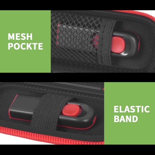 Image of USB Flash Drive Case, SD Card /Thumb Drive /Memory Cards Holder, Bag Only | SDXC /SDHC Storage, Electronic Accessories Organizer for SanDisk / for Samsung, for Students /IT /Office /School /Travel, Red