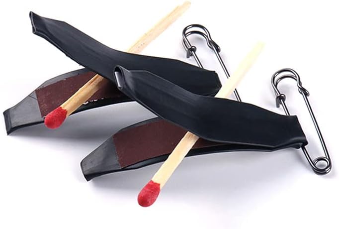 MOMOMAGE Double Clip Matches Pull Burning Stage Magic Tricks Multi Lit Match Stage Magic Props Accessories Gimmick