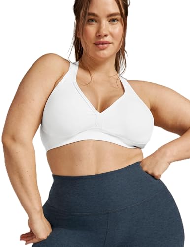 Image of Beyond Yoga Women's Spacedye Lift Your Spirits Bra, Cloud White, 4X