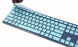 Uhamn Silicone Keyboard Cover Skin Compatible for Dell Pro KM5221W Keyboard & Dell Wireless Bluetooth Keyboard KM7321W & Dell Pro Keyboards KB500 (Mint)