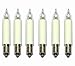 Produktbild LED Kleinschaftkerze 8 - 55 V / 0,1 - 0,2W warmweiß | 6er Set | Ersatzlampe für Schwibbogen / Lichterketten etc. für innen