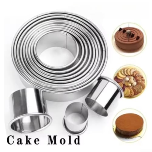 Moldes para galletas con borde suave de acero inoxidable, juego de 12 piezas para repostería 6