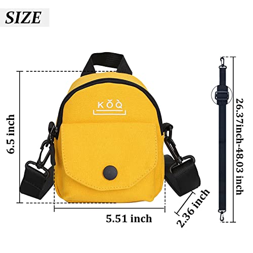 Canvas Messenger Bag, Cute and Fashion Canvas Shoulder Bag Crossbody Phone Bag With Zipper (black)2