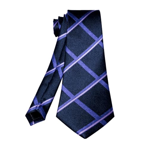 Image of 5PCS Mens Premium Silk Tie, Pocket Square, Cufflinks, Drilled Tie Ring and Lapel Pin Set for Wedding Groom Party