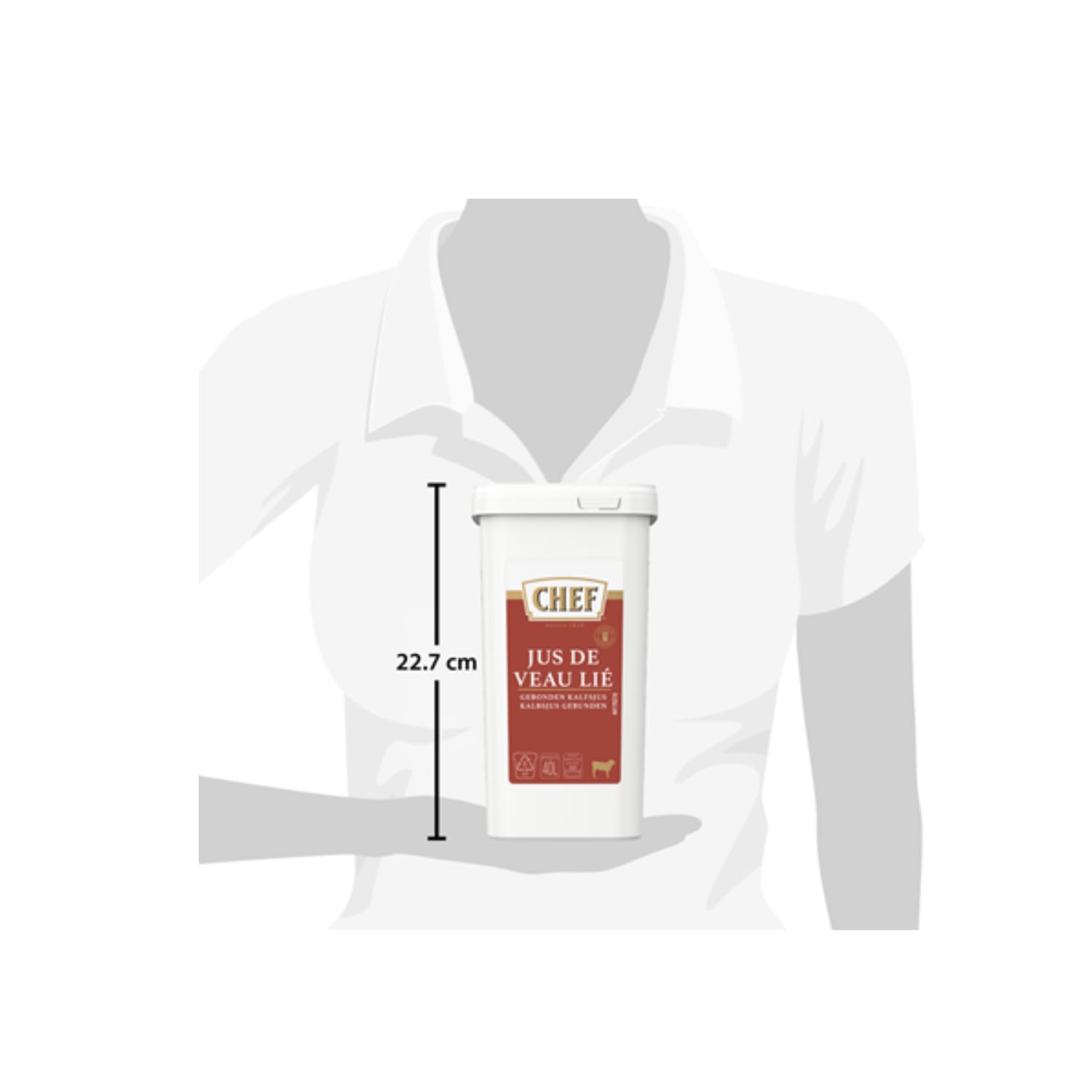 Salsa de ternera CHEF 1,2 kg – Base culinaria concentrada para salsas y platos refinados
