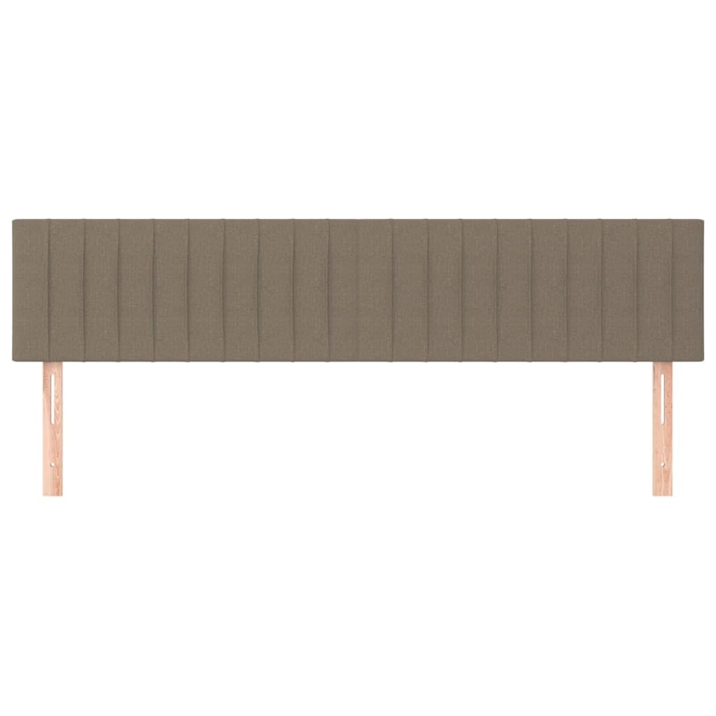 vidaXL Cabeceros Tela Gris Taupe 160x5x78/88 cm