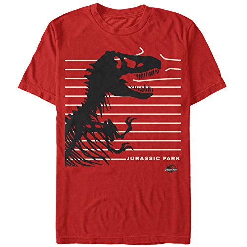 Men's Jurassic Park T. Rex Fence T-Shirt - Red - Small