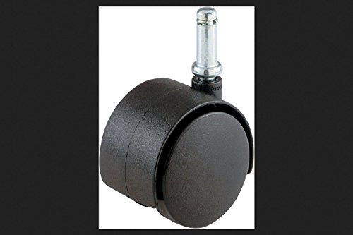 Shepherd Hardware 9673 2-Inch Office Chair Caster, Twin Wheel, 3/8-Inch Stem Diameter, 75-lb Load Capacity image 3