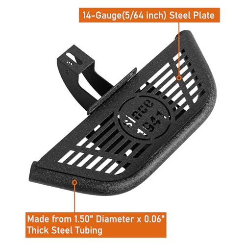 Estribos laterales 2 puertas para Jeep Wrangler JK miniatura 6