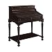 10-Drawer Secretary Desk Warm Brown
