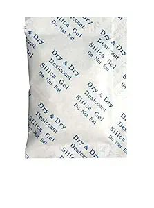Active Elements Reusable Remains Dry Silica Gel Beads without Cobalt Chloride, 5 g, White -Pack of 100