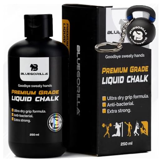 BLUEGORILLA magnesio liquido, magnesio Crossfit Ultra seco! 250ML magnesio en Polvo Gimnasio. Mejora tu Grip ! Powerlifting, halterofília, Padel, Gym Secado Super rápido. Llavero de Regalo !
