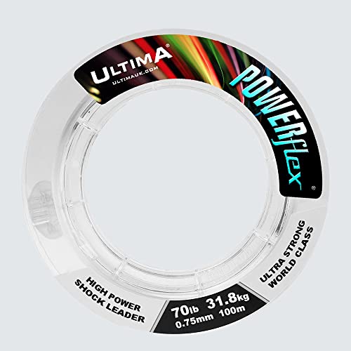 ULTIMA Powerflex Líder de Choque, Unisex, Cristal, 0.75mm-70.0lb/31.8kg
