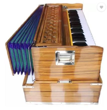 Salablez® Folding(Portable) Harmonium Total 42 Keys,Deluxe Portable Harmonium, 2 Reeds, 3.5 Octaves, Coupler Folding Portable Harmonium Sustain Orignal Sound System Hard Key Sound With Free Bag