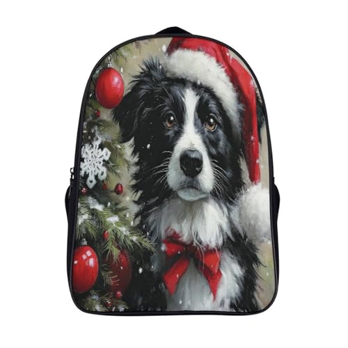 Sac à dos imprimé 3D de Noël avec grand volume solide léger et résistant pour femme et homme
