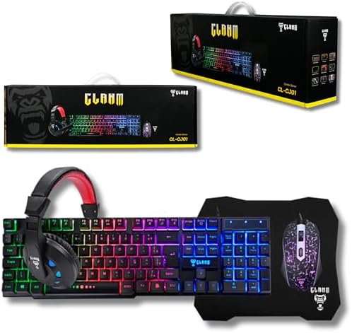 Combo GAMER 4 em 1 MTS, Nightmare • Mouse 4D - 3600 Dpi • Teclado...