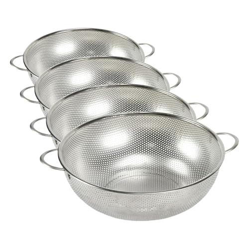 Chef Craft Select Microperforated Colander, 5 Quart, Stainless Steel (Pack of 4)