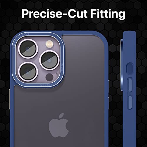 Image of eller sante Trans Armor for iPhone 14 Pro Case Cover, 6 Feet Drop, Metal Ring Camera Protection, Shockproof, Scratch Resistant, Slim, Compatible with iPhone 14 Pro Back Cover - Dark Blue
