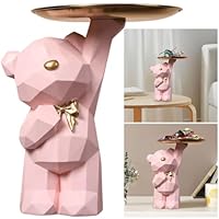 Vassoio Portachiavi A Forma Di Orso In Resina - Svuotatasche Decorativo Per Ingresso - Foto 12