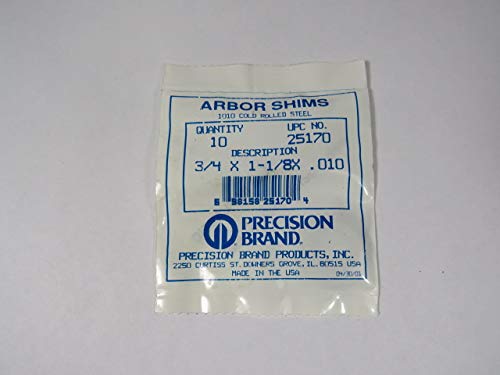 Arbor Shims Model Code: AE (part# 25170)