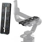 Plaque de libération rapide en aluminium 120mm pour DJI Ronin SC Gimbal, plaque de montage Camera compatible Arca-Swiss avec trou de 1/4" pour trépied de stabilisateur gimbal