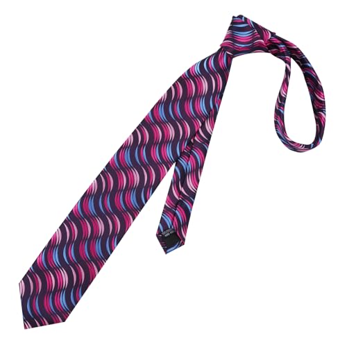 Image of Alizeal Mens 3.15'' Gradient Novelty Pattern Tie Set with Pocket Square Casual Color Tie Set