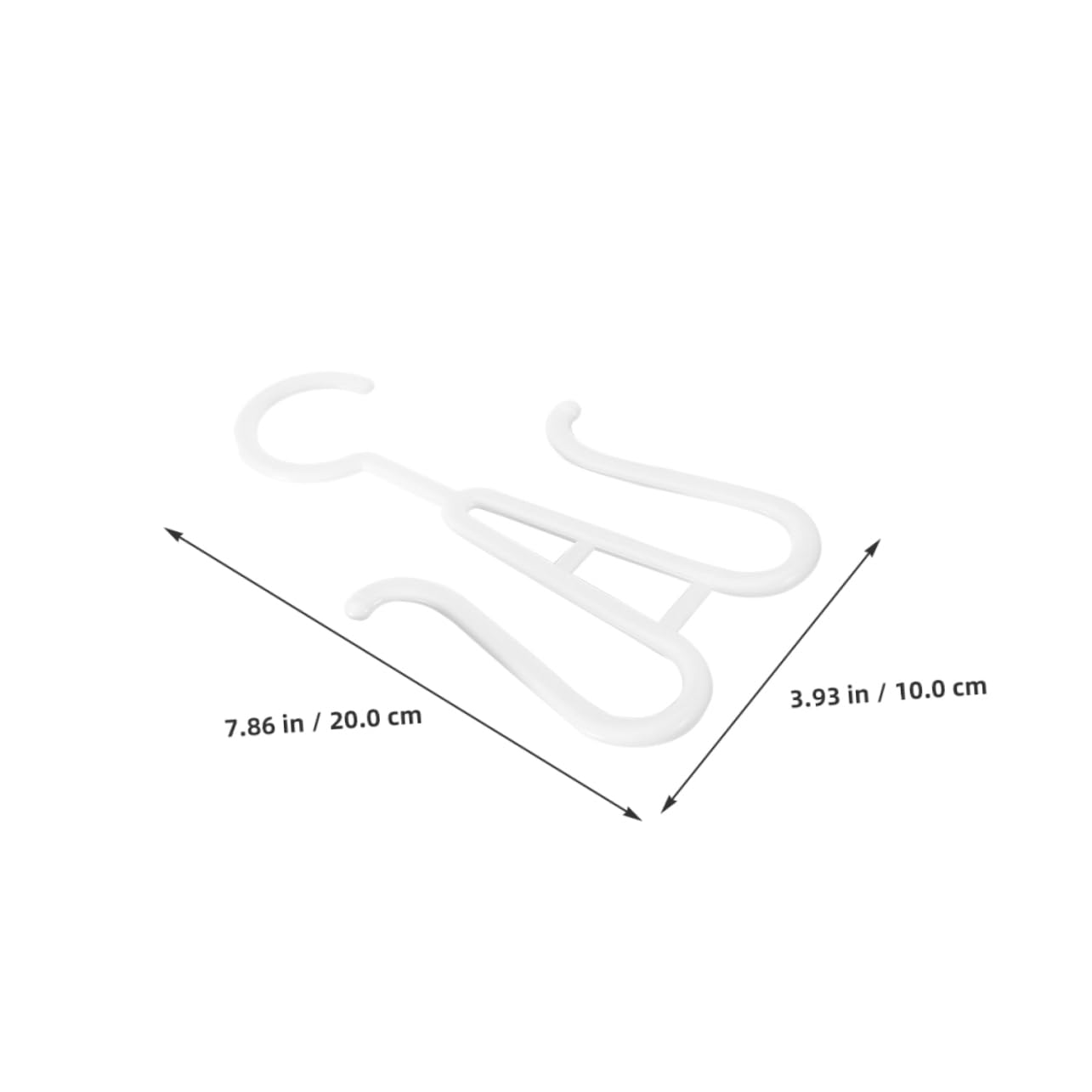 Garneck 20Pcs Sturdy Plastic Shoe Hangers for Space Saving Shoe Storage Portable Drying Rack for Sandals Slippers and Sports Shoes Lightweight Organizer for Home and Travel Use