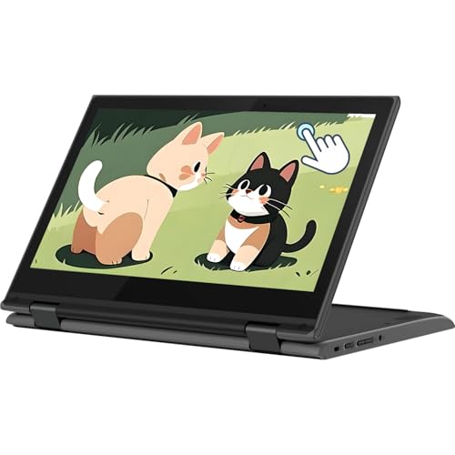 Lenovo Chromebook 300e 2 in 1 Touch Screen Laptop, 11.6 pollici (1366 x 768), Intel Celeron N4020, 4 GB RAM, SSD 32 GB, Tastiera giapponese, Chrome OS (ricondizionato)