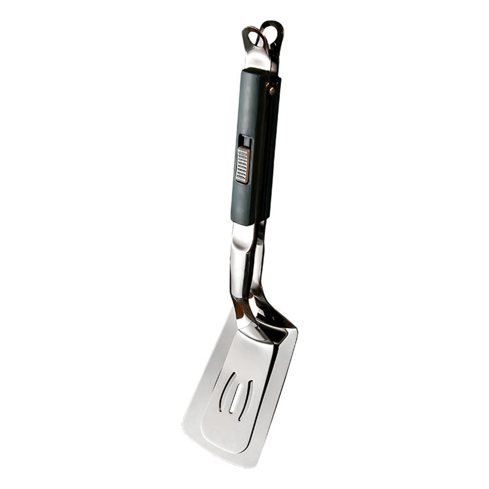 CTRLZS Stainless Steel Steak Clip Pancake Barbecue Spatula Clip BBQ Tongs Frying Fish Spatula Clip Bread Home Kitchen Tool,C