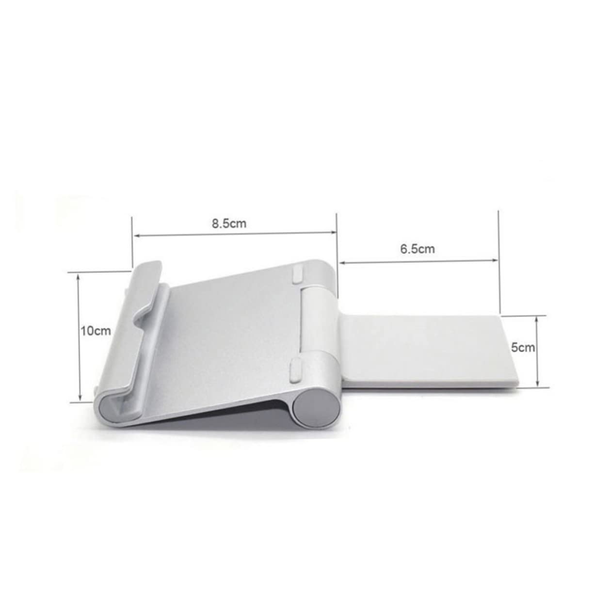 NUOBESTY 1pc Phone Holder Aluminum Alloy Tablet Base Bracket Compatible with Smartphones Tablets Design Slip Mat for Comfortable Use for Home Office