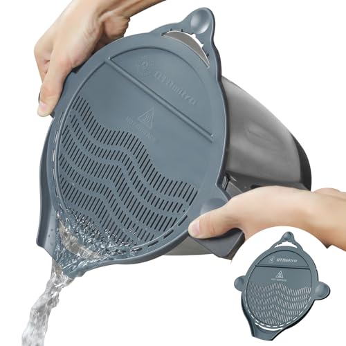OTOmitra Colador para Olla Mezcladora Monsieur Cuisine Connect y Smart - Accesorio para Robot de Cocina MCC Lidl - Ayuda para Verter, Sin BPA - Colador de Pasta MCS