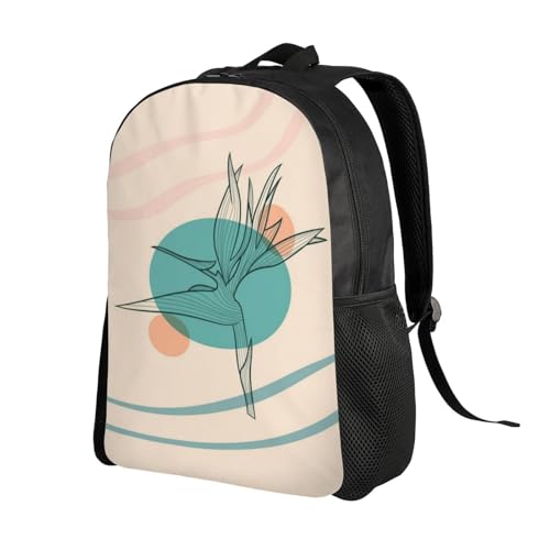 Minimalist Unisex 16 Inch Backpack Bird Line Art Shape Sleek Design for Simple Lifestyles Daily Carry & Errand2