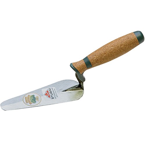 Stubai 431016KG Autriche Truelle Langue avec Manche en Liège, Argent/Brun, 160 mm