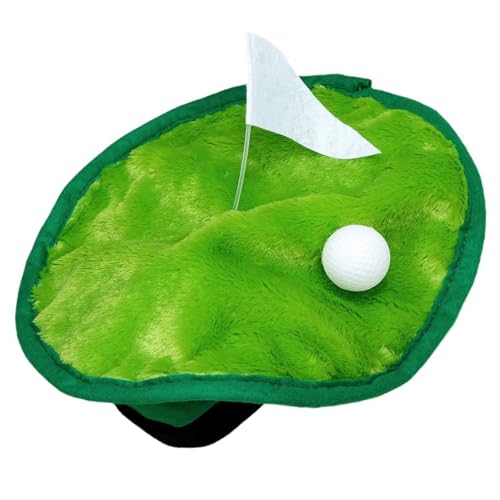 Shurhome Trendy Painter Hat with Green Turf Fashion Funny Berets for Sports Photography Golfer Headwear Painter Outdoor Sports Caps