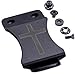 KYDEX Belt Clip for Holsters & Sheaths – (w/Cross Engraving) - (Fits 1.50in Belts) - (Inside-The-Waistband/IWB) - (USA Made) - (w/Mounting Hardware) - (2 Pack)