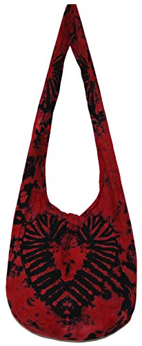 Image of TIE DYE Bohemian Hipster Hobo Boho Hippie Crossbody Bag Purse Black Tone 39 inch