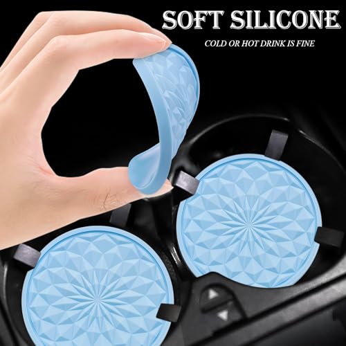 Portavasos de silicona 2 piezas 2.75 pulg para coche miniatura 4