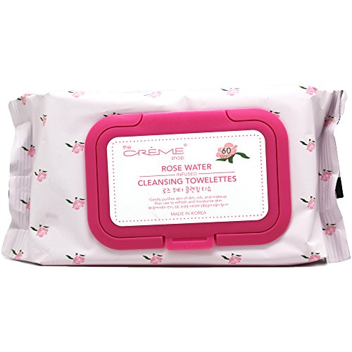 CREME Shop Oil Cleansing Towelettes (Rose Water)