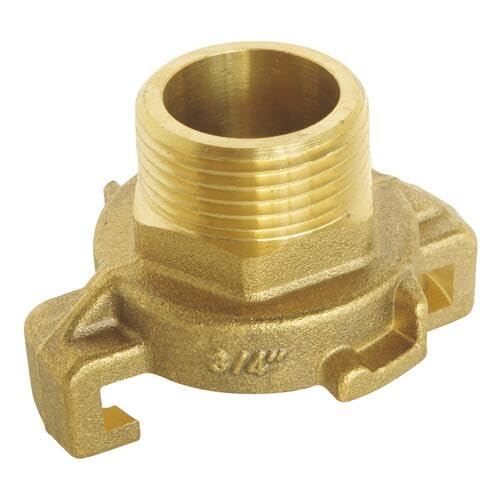 Raccord Express Pour Tuyau D'arrosage 19mm - Laiton, 1/4 De Tour, Joint Intégré - Somatherm For You