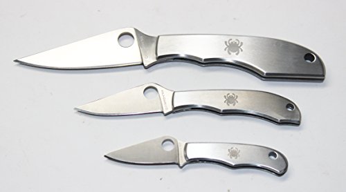 Spyderco Bug Set 3 Knives The Bug, Honeybee, Grasshopper Plain Edges