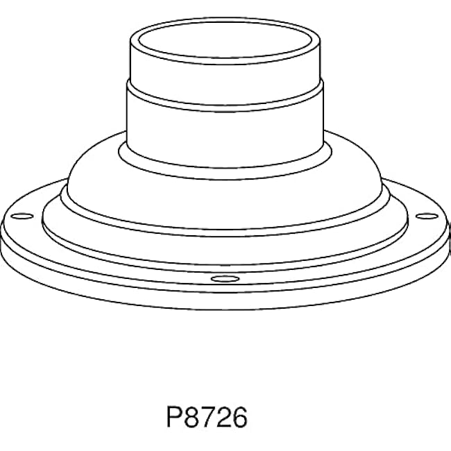 Progress P8726-20 Accessory - 7 Pedestal Mount Adapter, Antique Bronze Finish