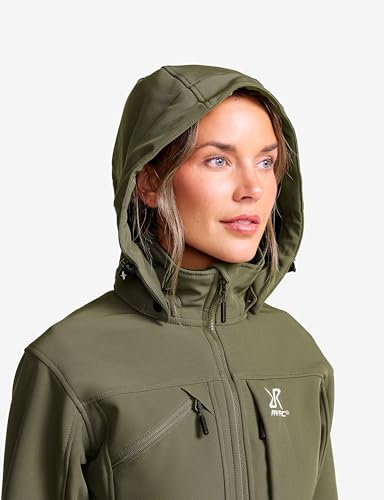 RevolutionRace Hiball Softshell Jacket für Damen, Outdoor Jacke für Wandern, Grape Leaf, M