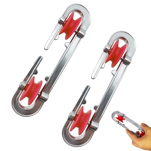 Clothesline Spreader 2Pcs Aluminium Heavy Duty Outdoor Clothes Line Separator Pulley for Long Clothesline and Heavy Loads Pulley, Tightener, Spreader - Image 7