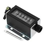 Garneck manueller Zähler Pitch-Counter-Clicker Handzähler aus Metall manueller Gegenklicker Zähler Clicker Clicker-Zähler-Handheld zählen Zahlenklickzähler Plastik Schwarz