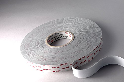 Image of 3M VHB Tape 4945, White, 3 /4 in x 36 yd, 45 mil, 12 Rolls per case